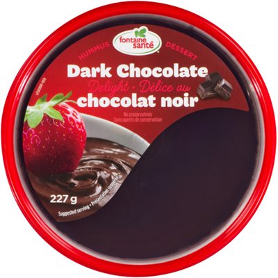 Fontaine Santé Hummus Dessert Délice au Chocolat Noir 227 g