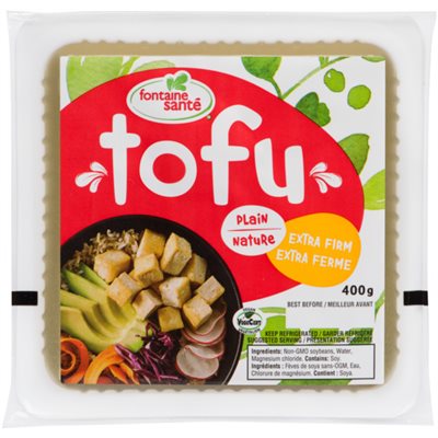 Fontaine Sante Tofu Plain Extra Firm 400 g 