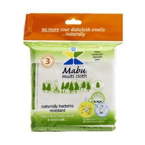 Mabu Multi Wood Fiber Cloth 3pk 3U