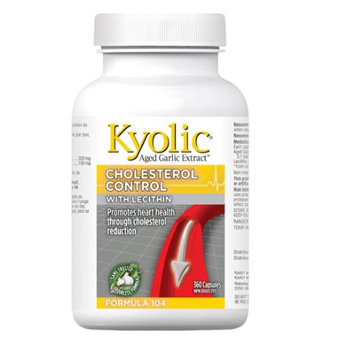 Kyolic Formula 104 Cholesterol Control w / Lecithin 360 caps