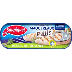 Saupiquet Grilled Fillets of Mackerel & Provence's Herbs 120 g 