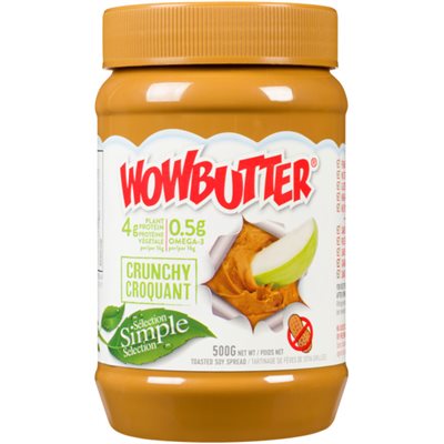 Wowbutter Tartinade de Féves de Soya Grillées Croquant 500 g