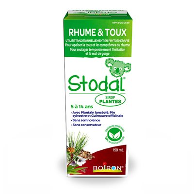 BOIRON STODAL COUGH&COLD PLANT SYRUP 5-14 years 150ML