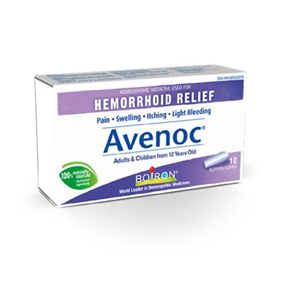Boiron Avenoc Hemorrhoid Relief 10 Suppositories 10 suppositoires
