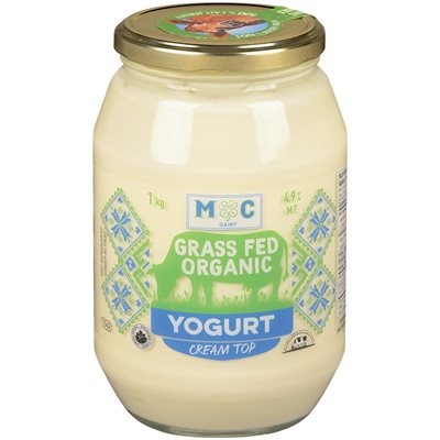 M-C Dairy Yogourt Nourries À L'Herbe 4.9% M.G. Biologique 1Kg M-C Dairy Yogourt Nourries À L'Herbe 4.9% M.G. Biologique 1Kg