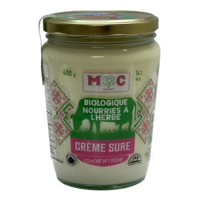 McDairy Crème Sure Biologique Nourrie À L'Herbe 400g