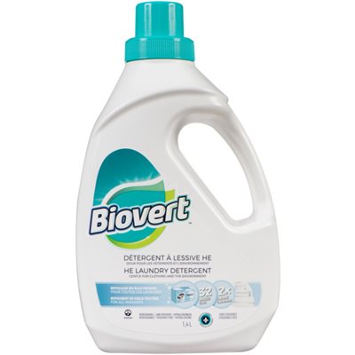 BIOVERT DETERGENT LESSIVE HE SANS PARFUM 1.4LT