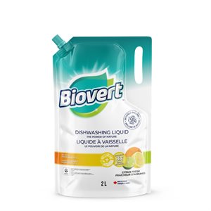 Biovert Liquide À Vaisselle Fraîcheur D'Agrumes (3 Recharges) 2L