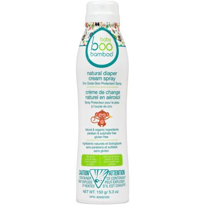 Boo Bamboo Baby Natural Diaper Cream Spray 150 g 