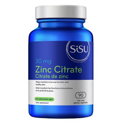 Sisu Zinc Citrate 30 mg 90un