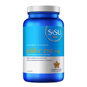 Sisu Kids Ester-C 250 mg Chewable, Orange 120un