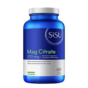 Sisu Mag Citrate 210 mg 180un