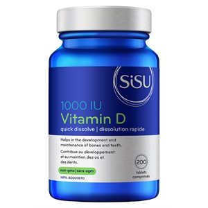 Sisu Vitamin D3 1000 IU, Unflavoured 200un