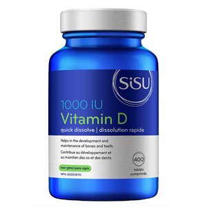 Sisu Vitamin D3 1000 IU, Unflavoured 400un