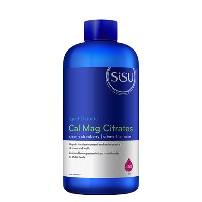 Sisu Cal Mag Citrates Liquid with D3, Strawberry 450mL