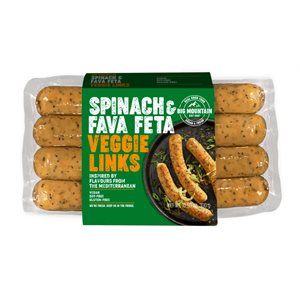 Big Mountain Foods Saucisses végé épinards et feta fava style méditerranée 300g