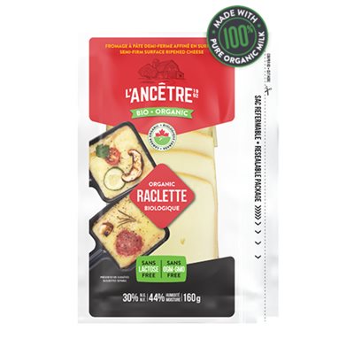L'Ancetre Organic Sliced Raclette 160g