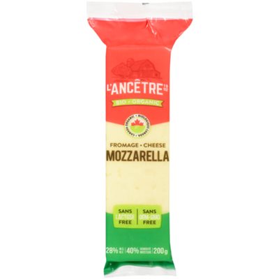 L'Ancetre Mozzarella Cheese (28% Mg) Pasteurized Organic 200GR