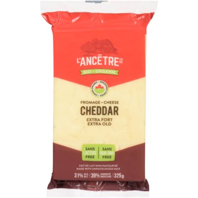 L'Ancetre Organic Extra Strong Cheddar 325GR