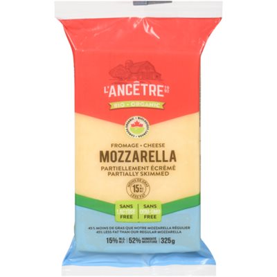L'Ancêtre Fromage Mozzarella (15% Mg) Pasteurise Bio 325g L'Ancêtre Fromage Mozzarella (15% Mg) Pasteurise Bio 325g