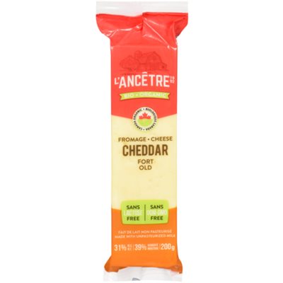 L'Ancêtre Fromage Cheddar Fort Bio 200g