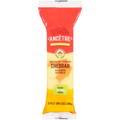 L'Ancetre Marble Cheddar Cheese Pasteurized Organic 200G