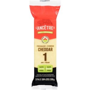 L'Ancetre Aged Cheddar Cheese 1 Year Organic 200G