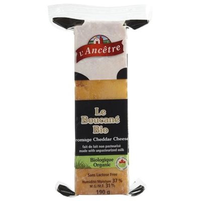 L'Ancetre Cheese Le Boucane Organic Smoked Cheddar 190G