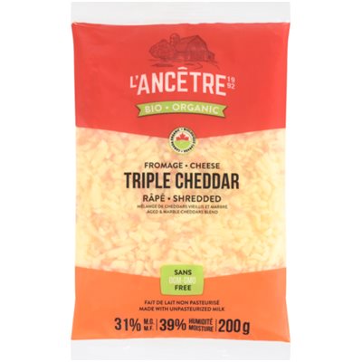 L'Ancetre Melange Triple Cheddar Organic 200 G