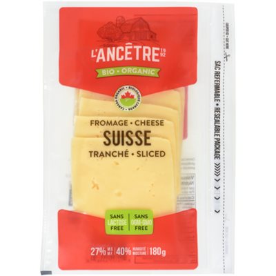 L'Ancetre Organic Emmental Swiss Sliced Cheese