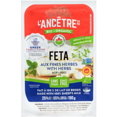 L'Ancêtre Feta Bio Aux Fines Herbes 150g