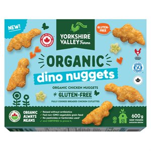 Yorkshire Valley Farms Pepites Dino Bio et sans gluten 600g