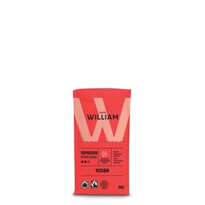 Café William Vision Espresso Organic Fairtrade Ground 300G