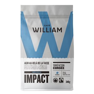 Cafe William Impact Dark Roast Beans 340g