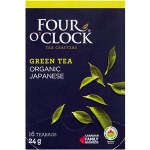 Four O'Clock Green Tea Organic Japanese 16 Teabags 24 g 24g