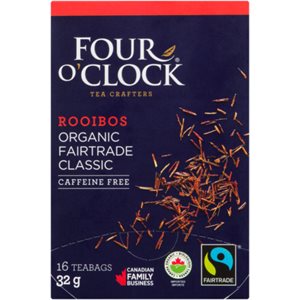 Four O'Clock Rooibos Organic Fairtrade Classic 16 Teabags 32 g 32g