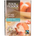 Four O'Clock Gingembre et Litchi Thé Blanc Biologique équitable 15 Sachets 45 g