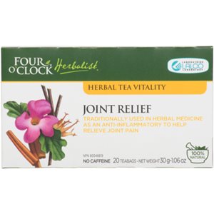 Four O'Clock Herbalist Herbal Tea Vitality Joint Relief 20 Tea Bags 30 g 20S