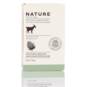 Nature by Canus Pure Vegetal Base Soap made with fresh goat's milk Fragrance Free 141g