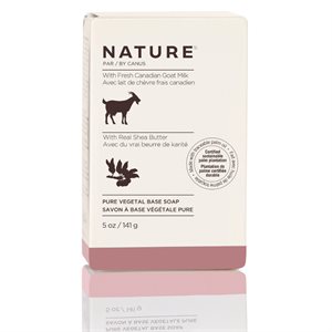 Nature by Canus Pure Vegetal Base Soap made with fresh goat's milk & real Shea Butter 141g