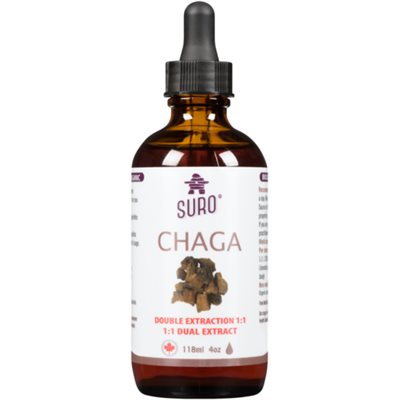 Suro Chaga Double Extraction 1:1 Biologique 118 ml Suro Chaga Double Extraction 1:1 Biologique 118 ml