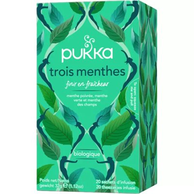 Pukka 3 Menthes Tisane bio 20Un