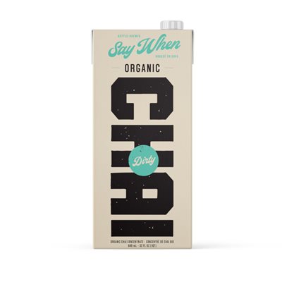 Say When Organic Dirty Chai Beverage 946ml