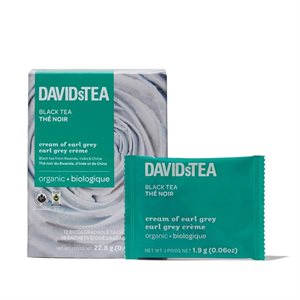David's Tea thé earl grey crème (biologique) 12 sachets