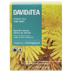 David's Tea thé détox de david (biologique) 12 sachets