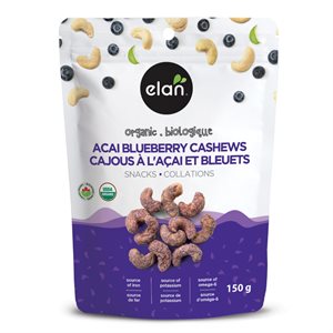 Elan Organic Acai and Blueberry Cashews 150g