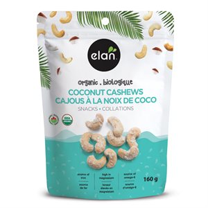 Elan Organic Coconut Cashews 160g