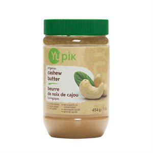 Yupik Organic Cashew Butter 454g