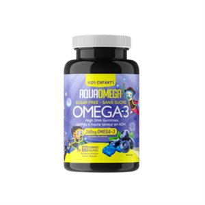 Omega Blueberry Flavor Gummies High Dha for Kids