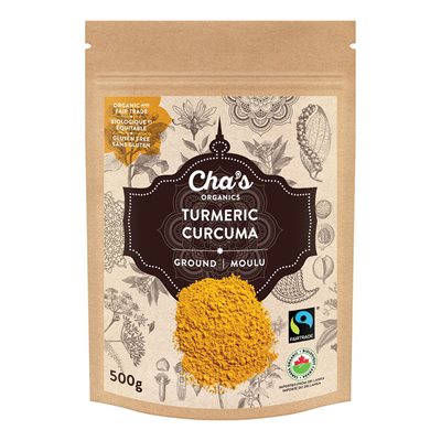 Cha's Organics Curcuma moulu bio 500G